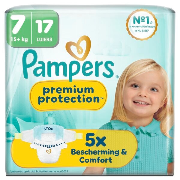 Pampers Premium Protection Maat 7 Luiers