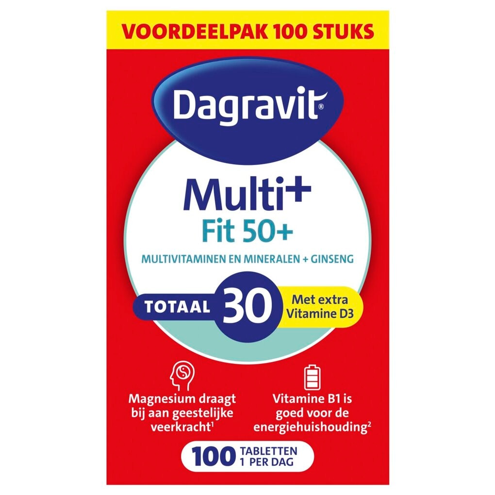 Dagravit Totaal 30 Vitaal 50+ Tabletten