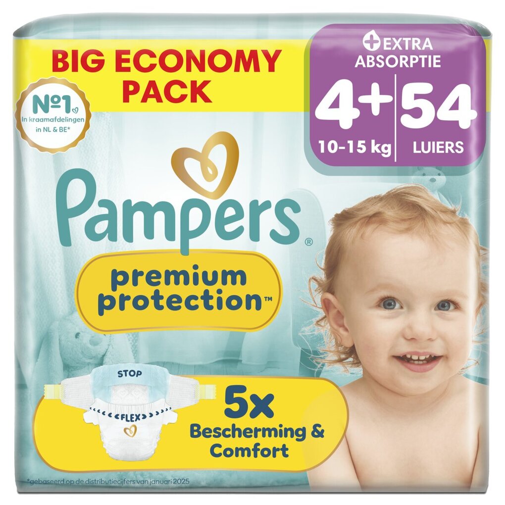 Pampers Premium Protection Maat 4+ Luiers