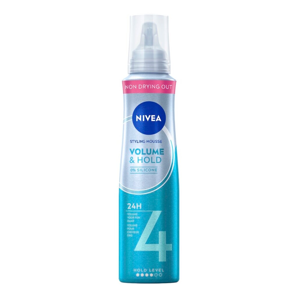 Verdubbel het volume van je haar met Nivea Volume Care Mousse. De mousse fixeert je haar extra lang zonder dat je haar zwaar of plakkerig aanvoelt. Verdubbel het volume van je haar met Nivea Volume Care Mousse. De mousse fixeert je haar extra lang zonder dat je haar zwaar of plakkerig aanvoelt.