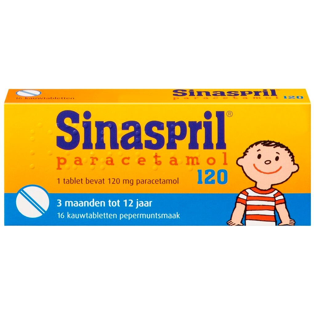 Sinaspril Paracetamol 120mg Kauwtabletten