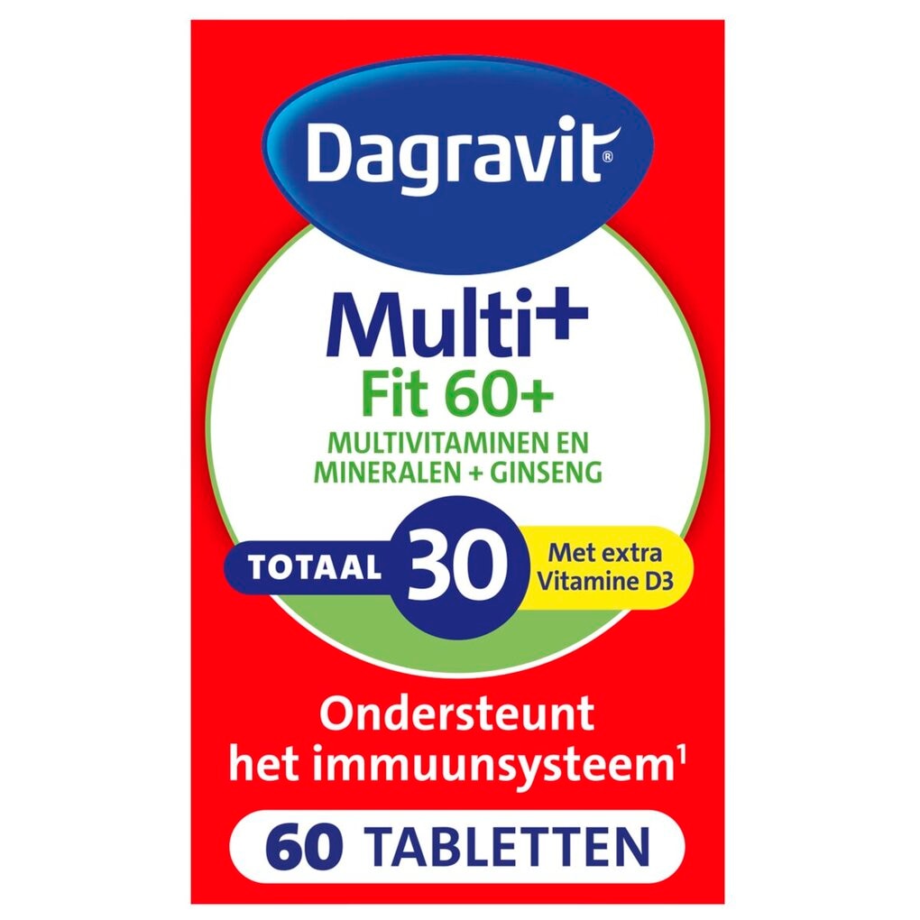 Dagravit Totaal 30 Vitaal 60+ Multivitaminen Tabletten