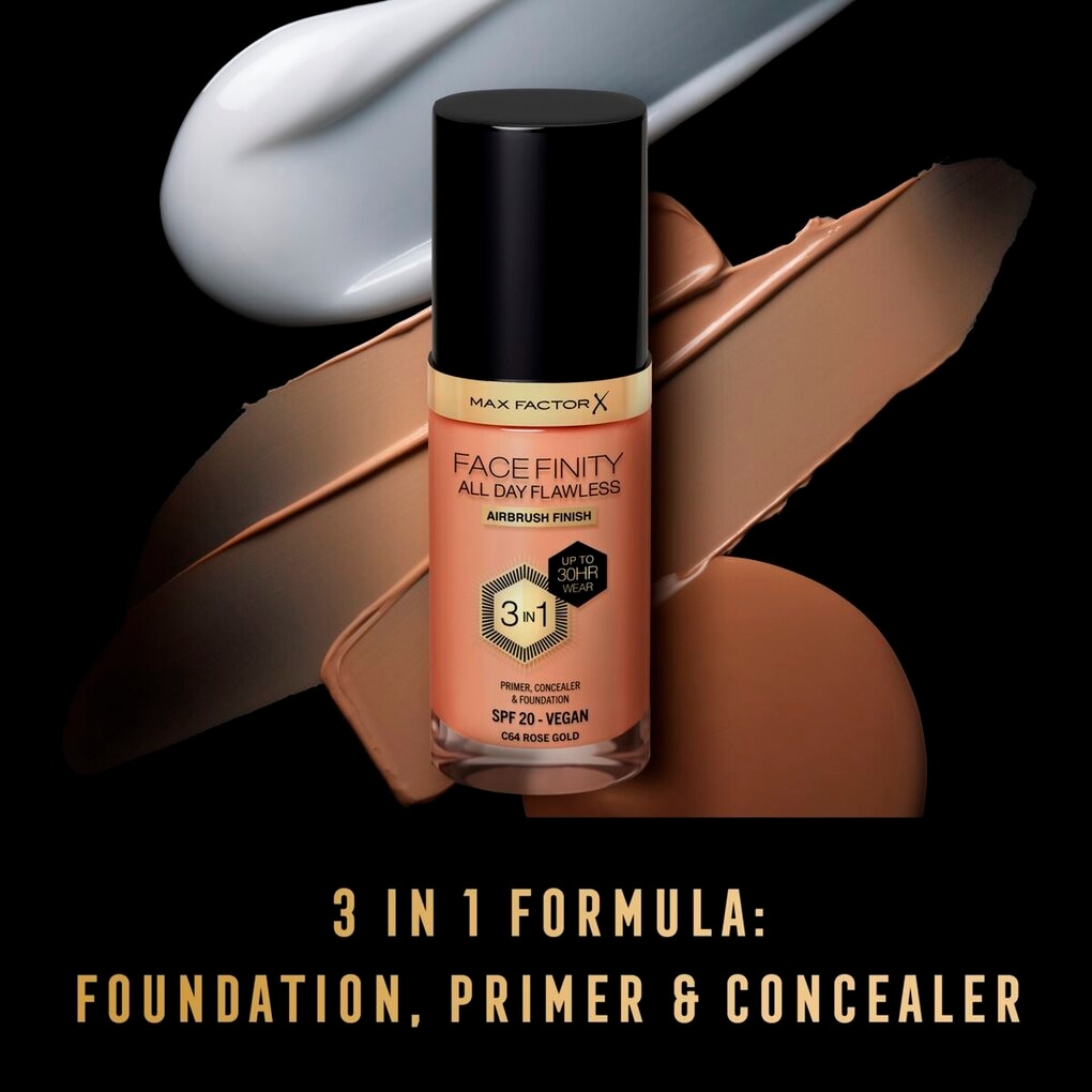Max Factor Facefinity All Day Flawless C64 Rose Gold Foundation