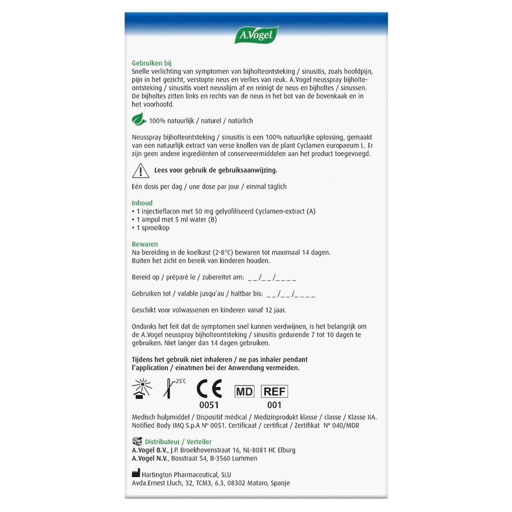A. Vogel Bijholteontsteking Neusspray