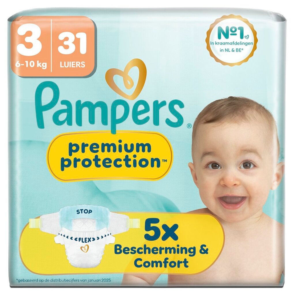 Pampers Premium Protection Maat 3 Luiers Pampers Premium Protection Maat 3 Luiers