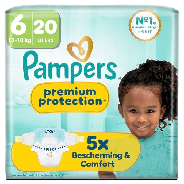 Pampers Premium Protection Maat 6 Luiers