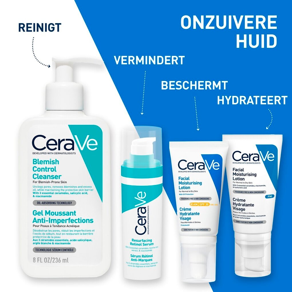 CeraVe Retinol Serum Tegen Post-Acne Vlekjes