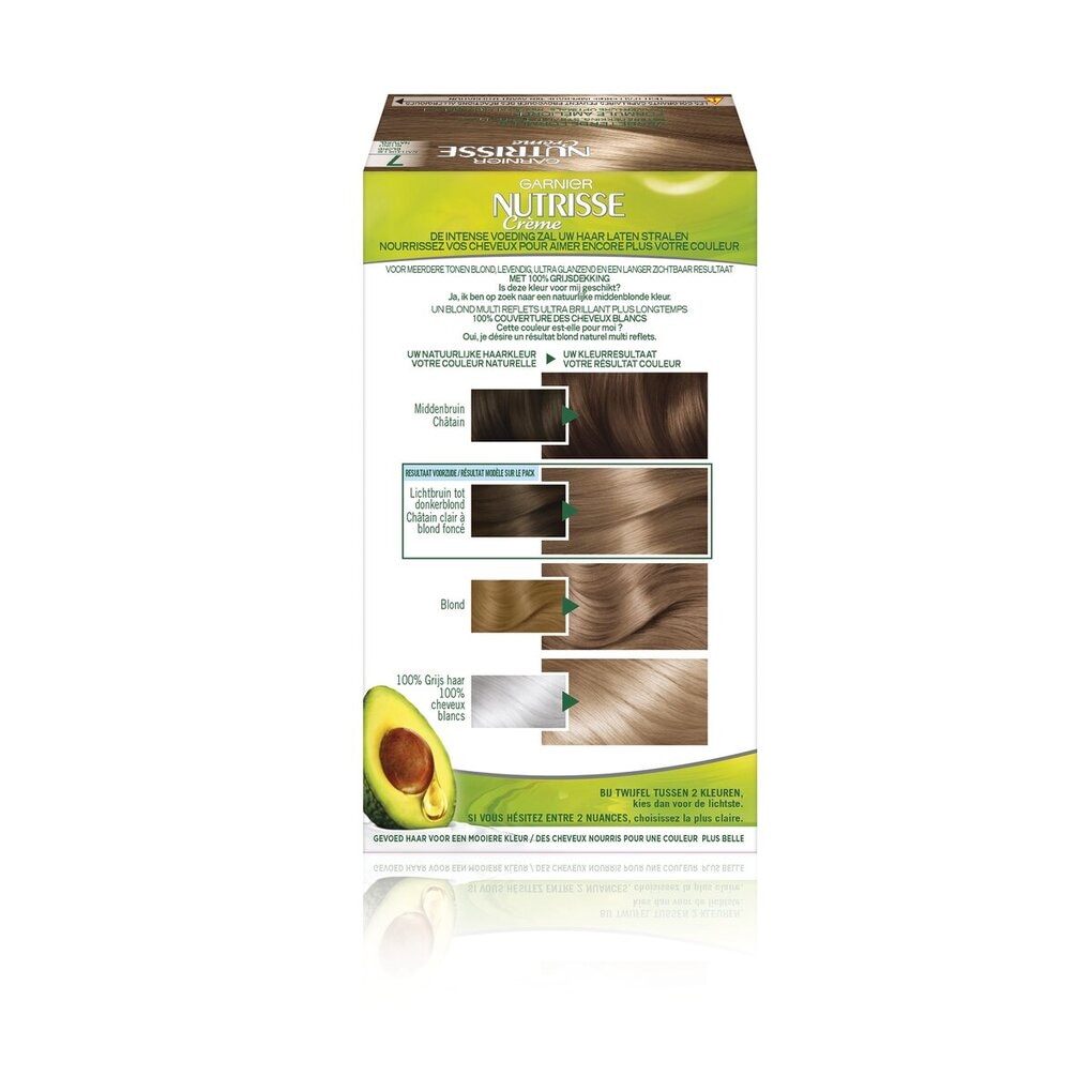 Garnier Nutrisse Ultra Crème 7 Natuurlijk Blond Intens Voedende Permanente Haarkleuring