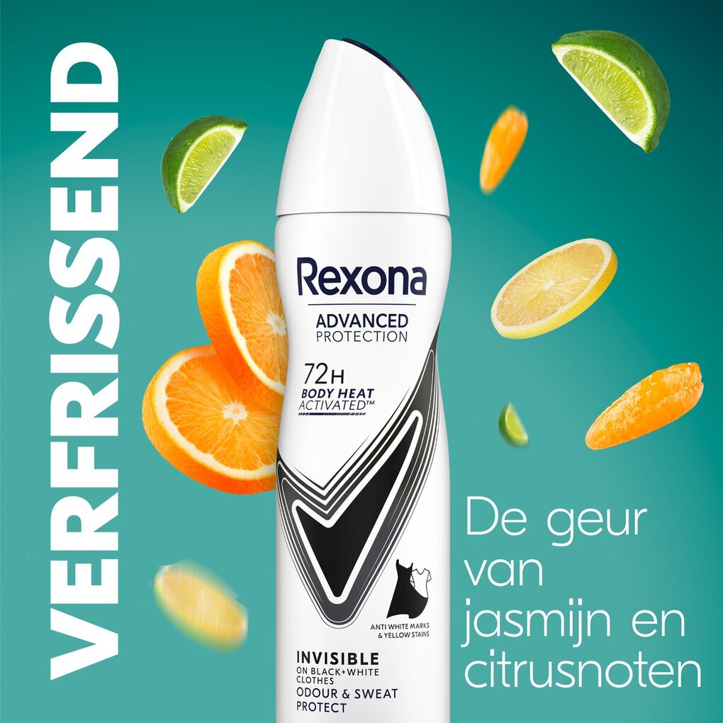 Rexona Women Advanced Protection Invisible Antitranspirant Spray