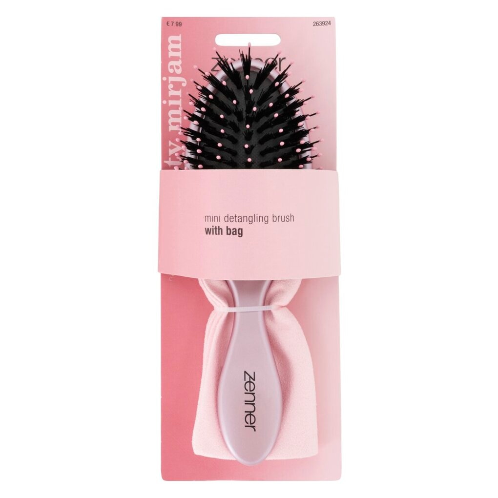 Zenner X Quinty Mirjam Hair Hacks Mini Detangling Brush with Bag