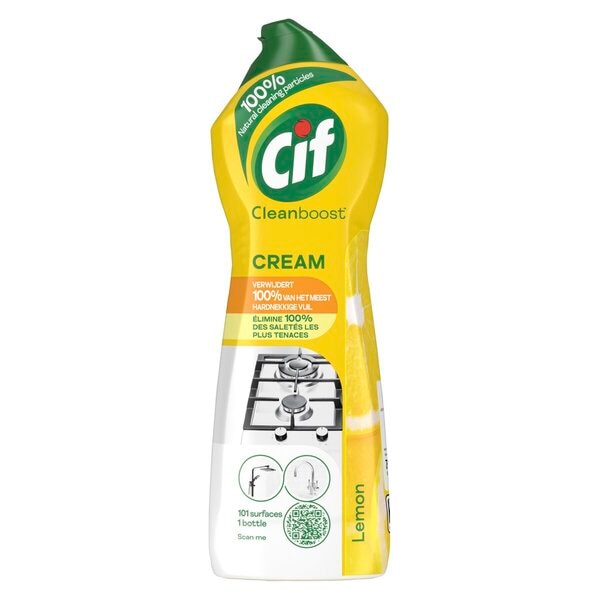 Cif Cleanboost Lemon Cream Schuurmiddel