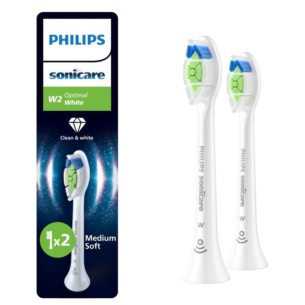 Philips Sonicare W2 Optimal White HX6062/87 Opzetborstels Philips Sonicare W2 Optimal White HX6062/87 Opzetborstels