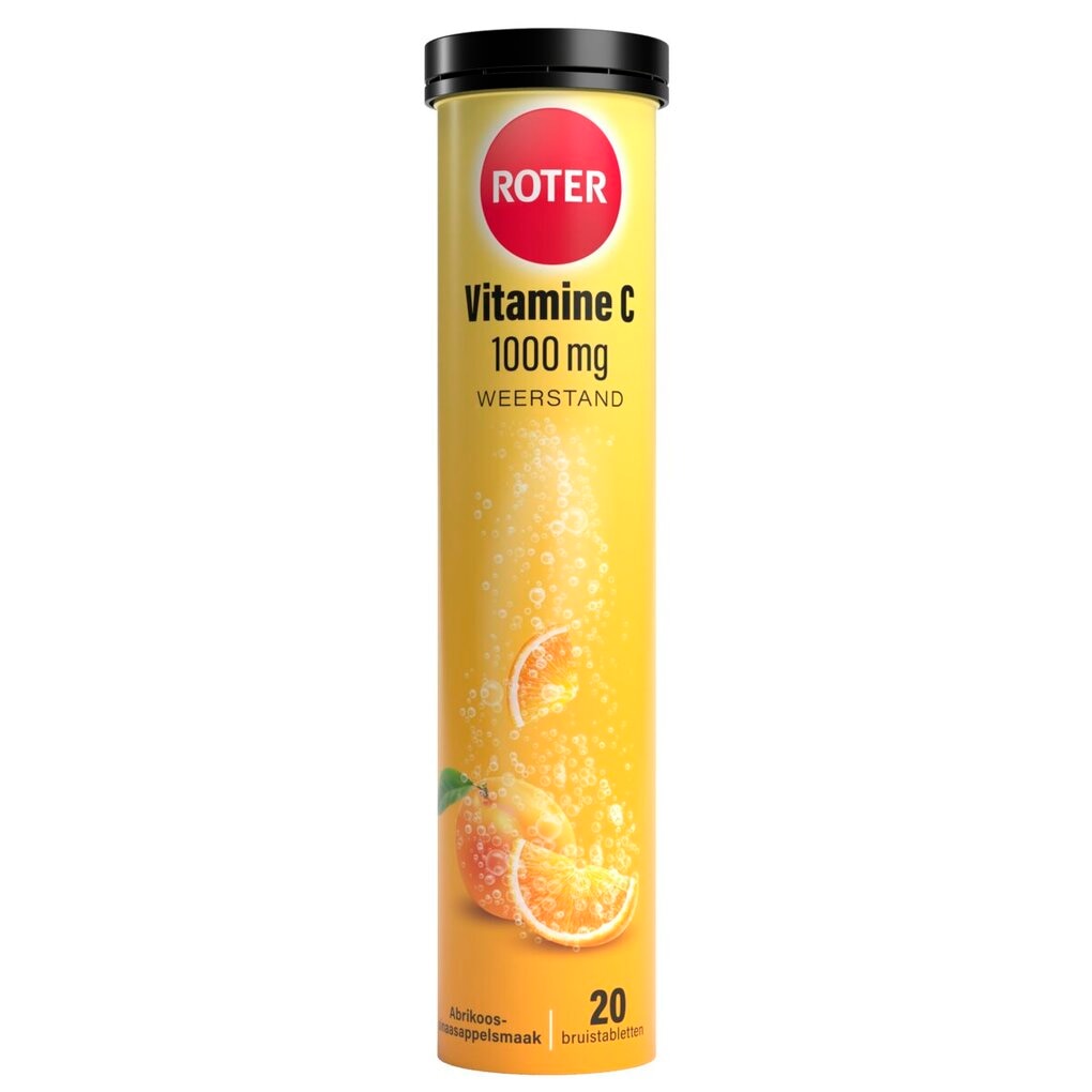 Roter Vitamine C 1000 mg Abrikoos-Sinaasappel Bruistabletten
