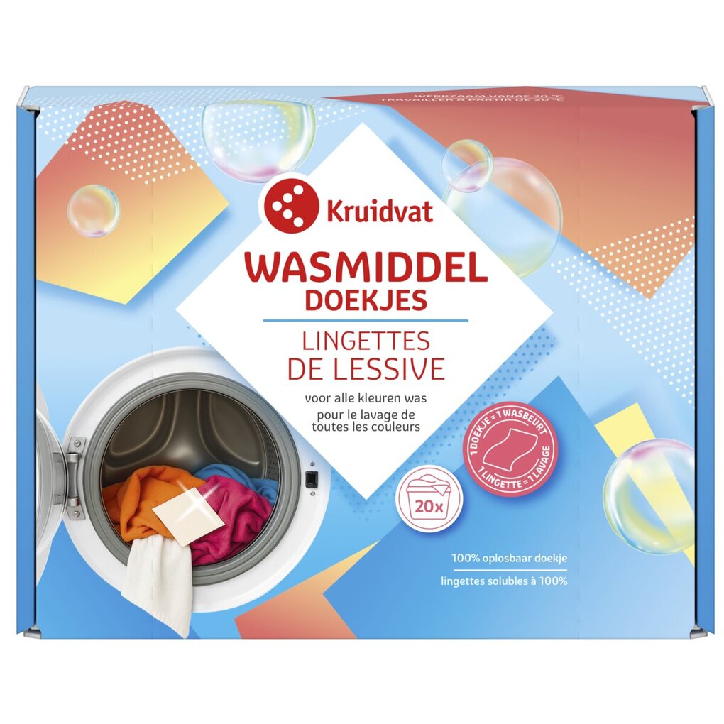 Kruidvat Wasmiddeldoekjes