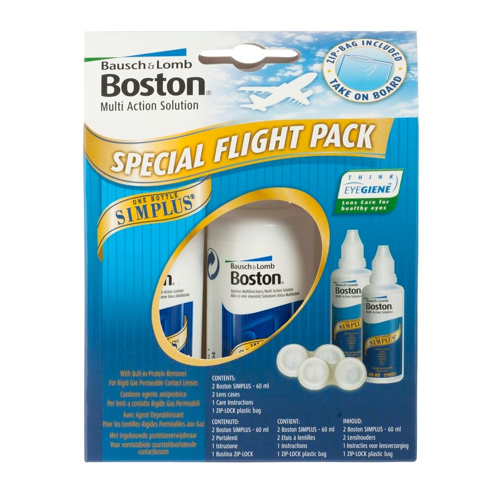 Bausch + Lomb Boston Simplus Lenzenvloeistof Special Flight Pack