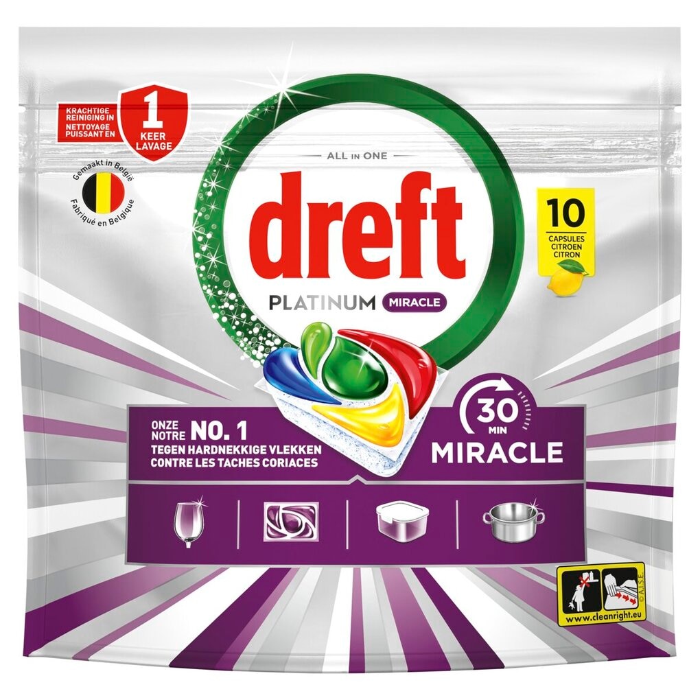 Dreft Platinum Plus Miracle All-in-One Vaatwastabletten Dreft Platinum Plus Miracle All-in-One Vaatwastabletten