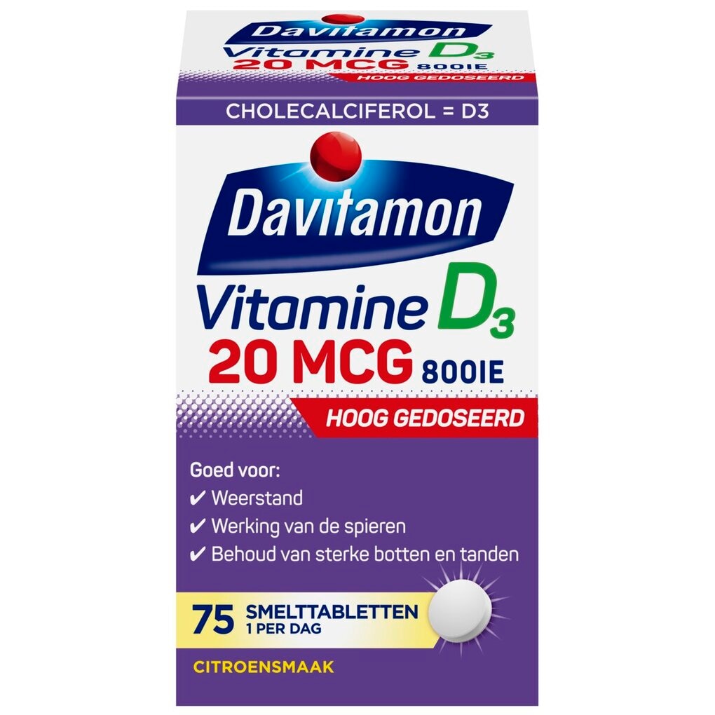 Davitamon Vitamine D Volwassenen Smelttabletten