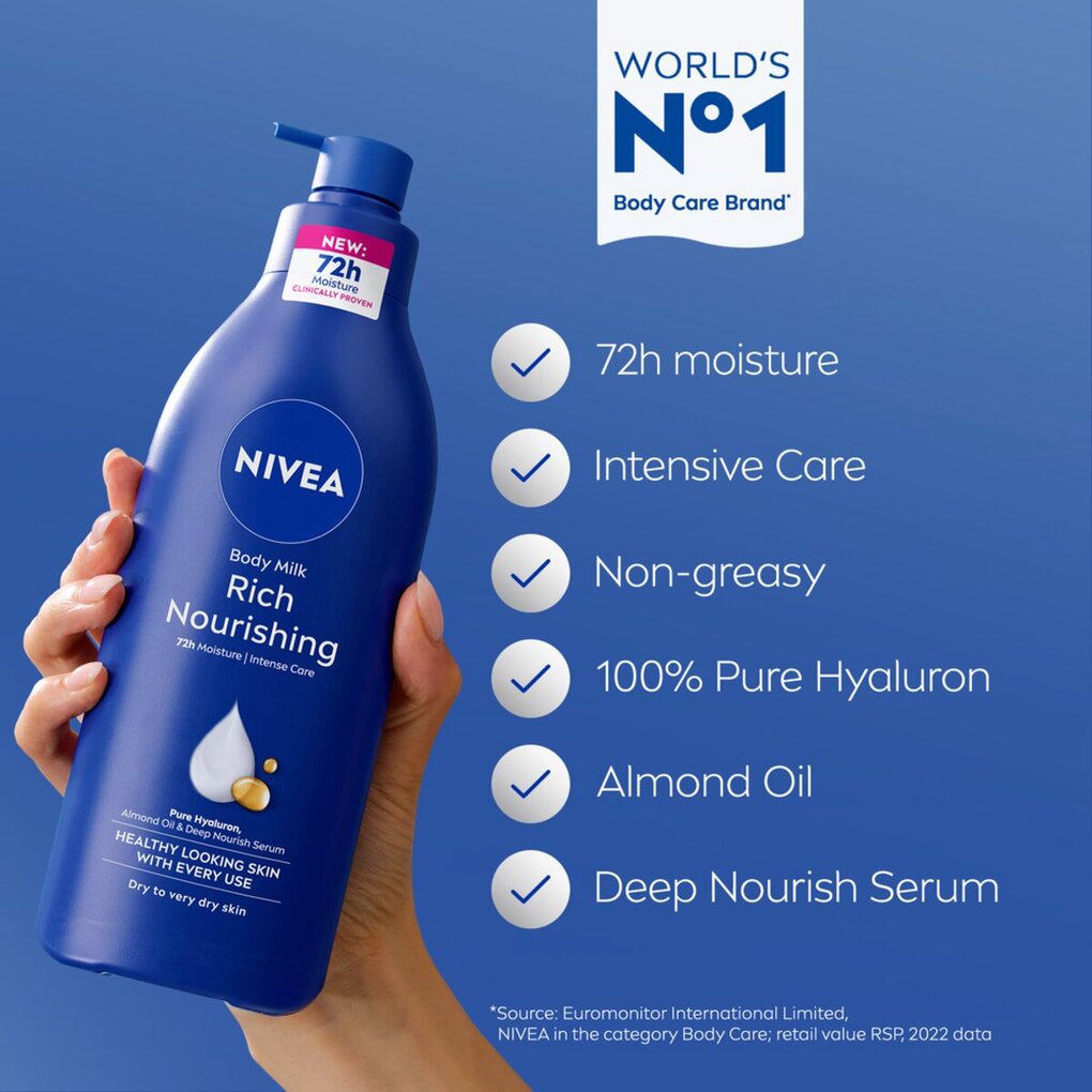 NIVEA Verzorgende Bodymilk met Pomp