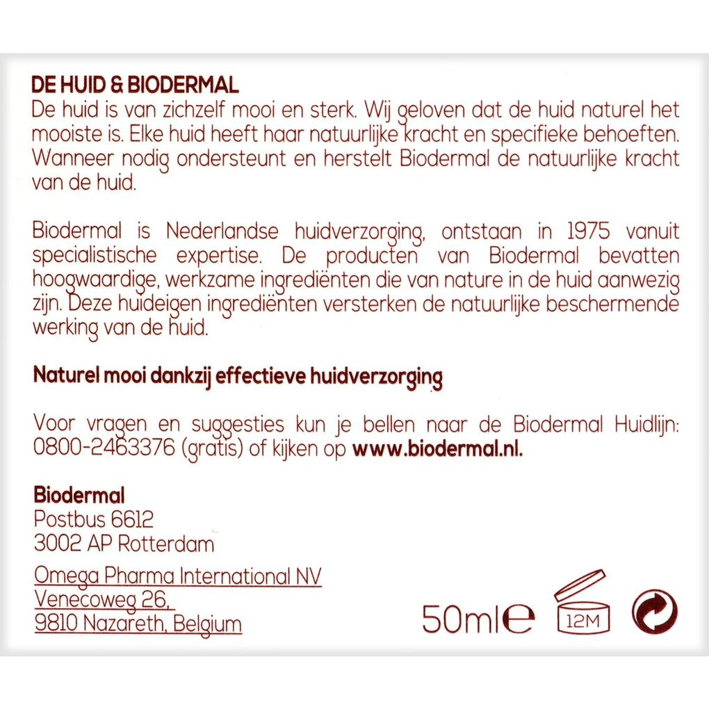 Biodermal Nachtcrème voor de Droge en Gevoelige Huid