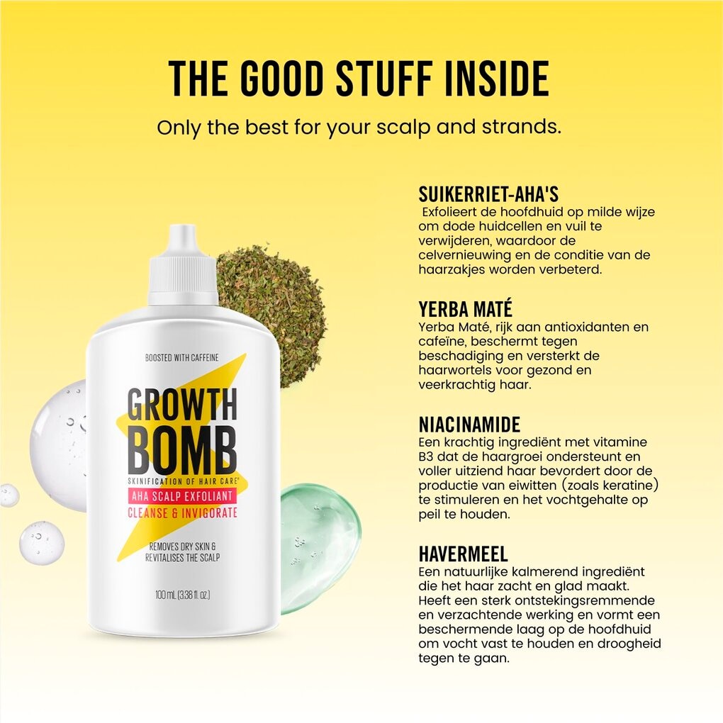 Growth Bomb Cleanse & Invigorate AHA Scalp Exfoliant