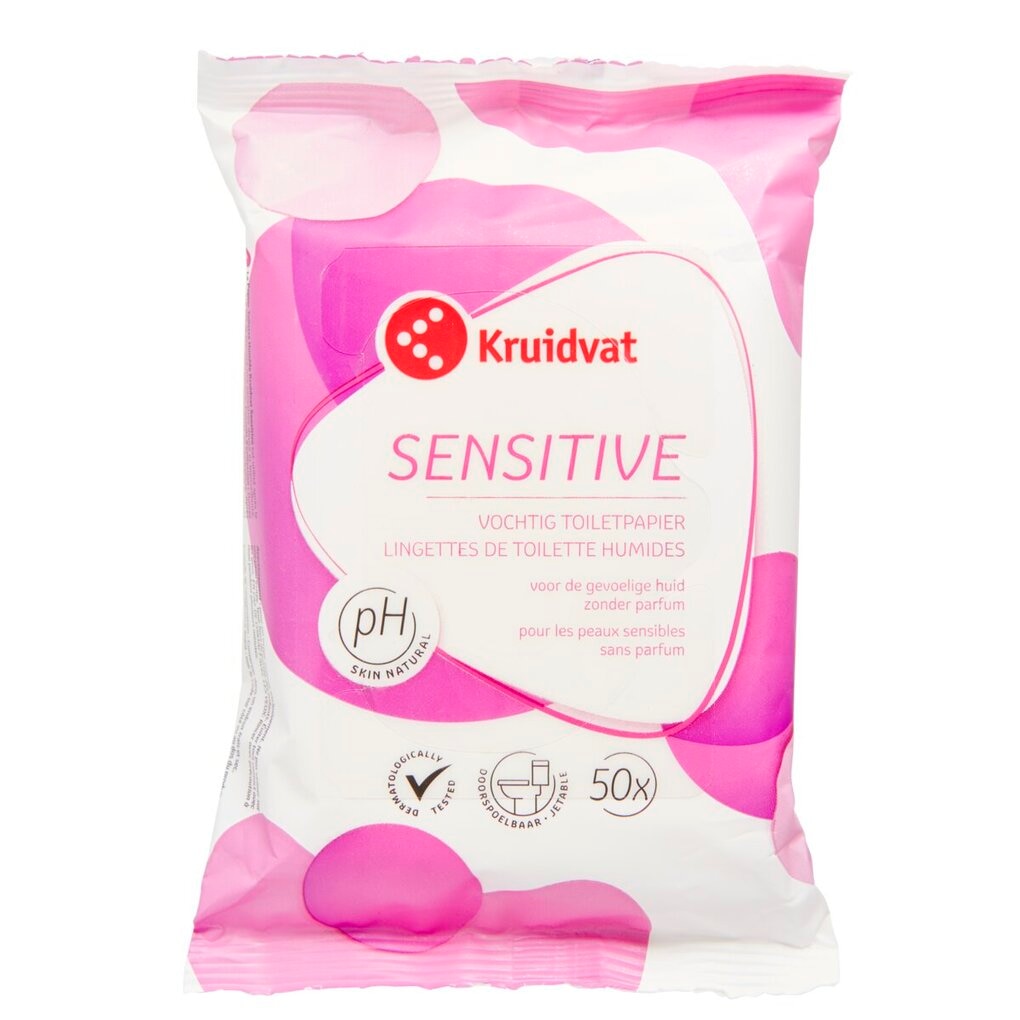 Kruidvat Sensitive Vochtig Toiletpapier Kruidvat Sensitive Vochtig Toiletpapier