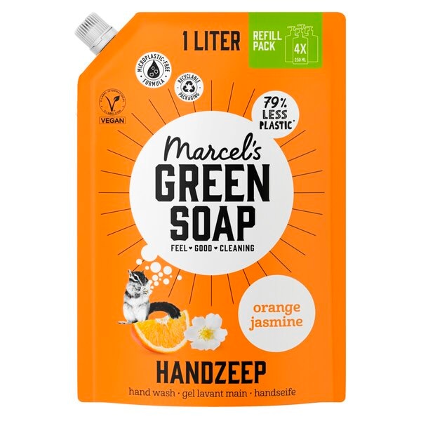 Marcel's Green Soap Orange Jasmine Handzeep Navulling