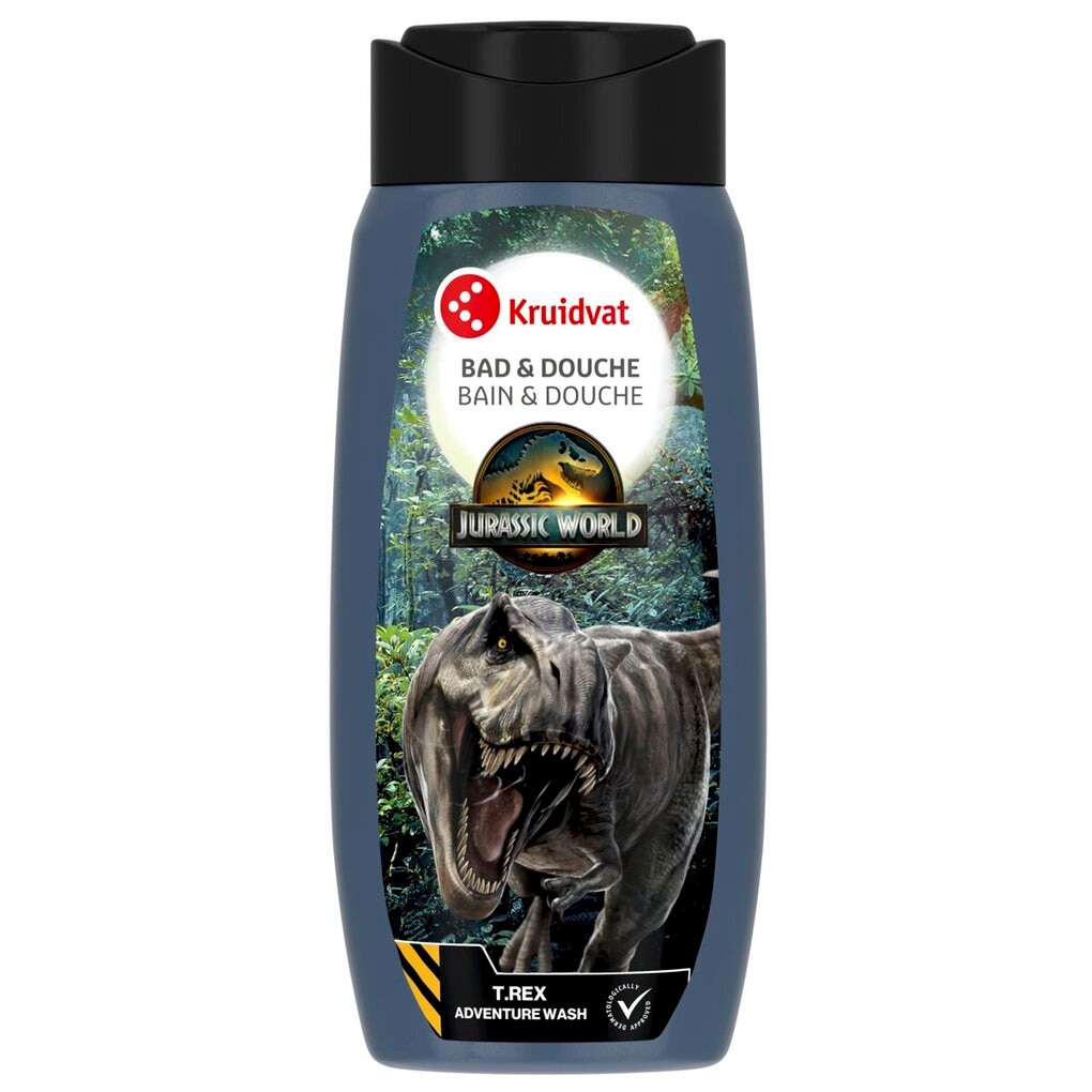 Kruidvat Jurassic World T-Rex Adventure Wash Bad & Douche Kruidvat Jurassic World T-Rex Adventure Wash Bad & Douche