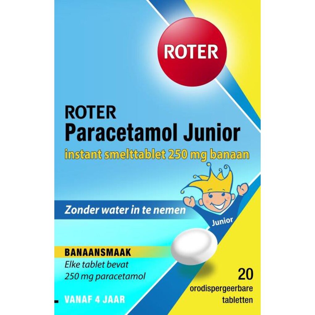 Roter Paracetamol Junior 250mg Smelttabletten