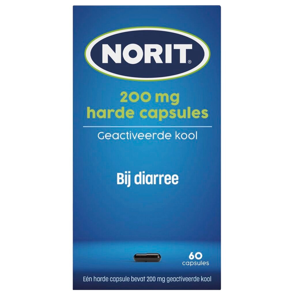 Norit 200mg Harde Capsules bij Diarree Norit 200mg Harde Capsules bij Diarree