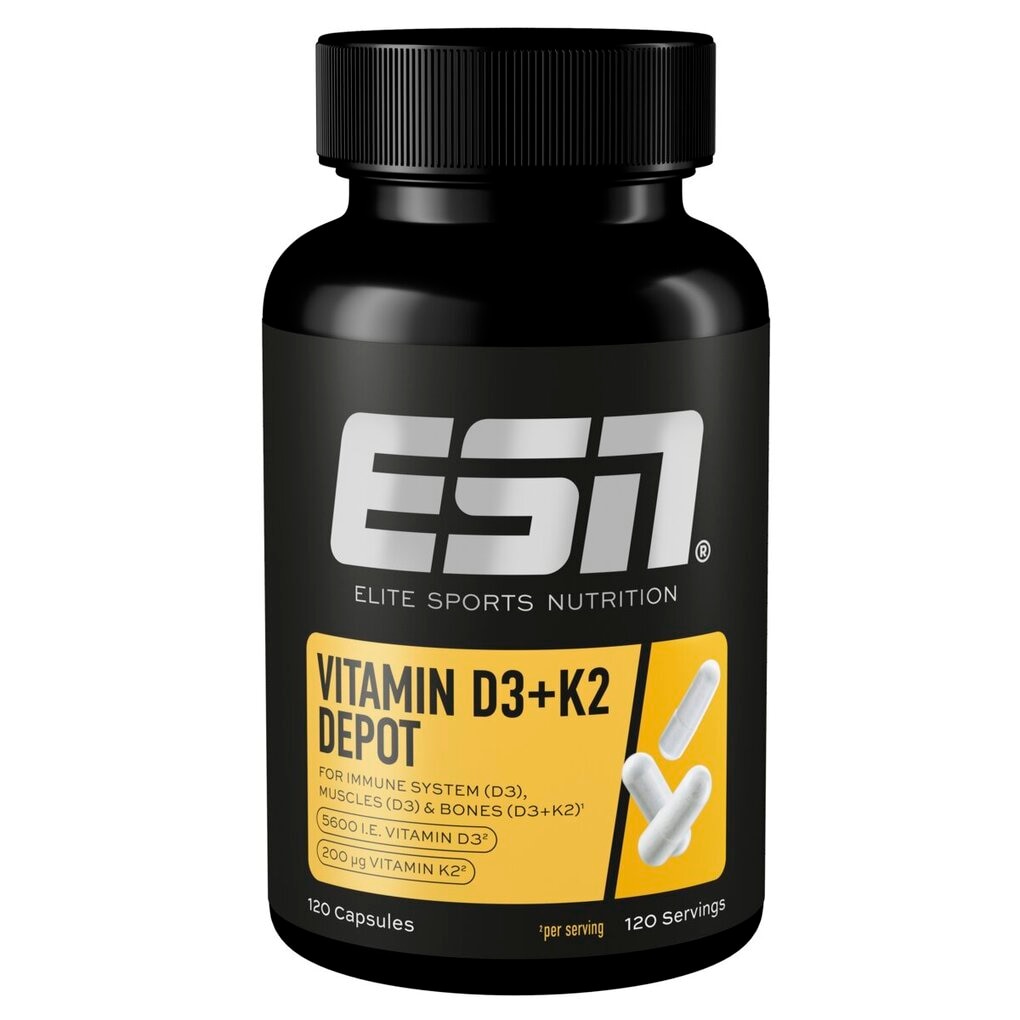 ESN Vitamin D3 + K2 Capsules ESN Vitamin D3 + K2 Capsules
