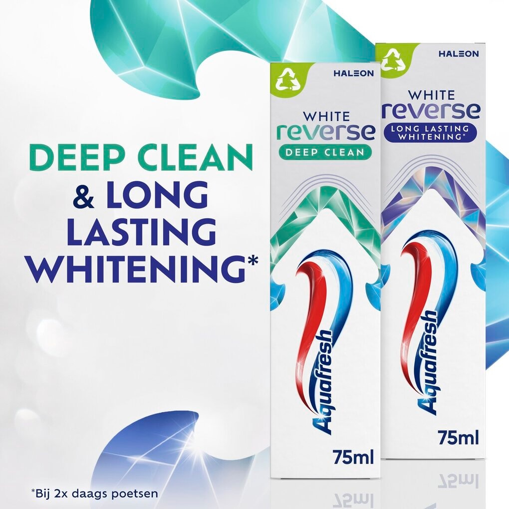 Aquafresh White Reverse Long Lasting Whitening Tandpasta