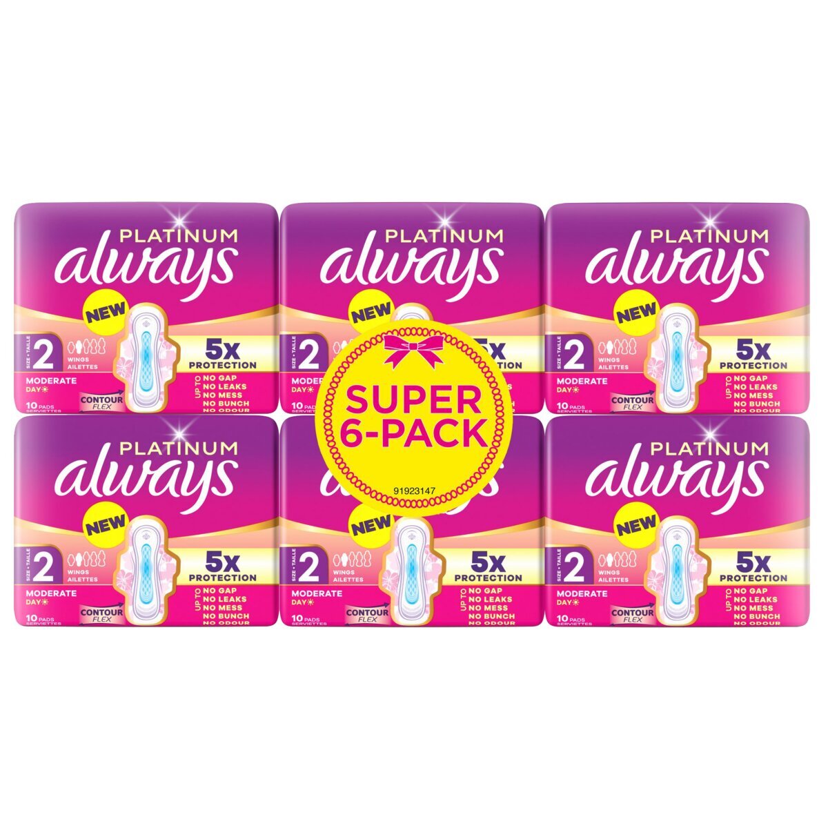 Afbeelding van Always Platinum Maat 2 Maandverband - 72 stuks