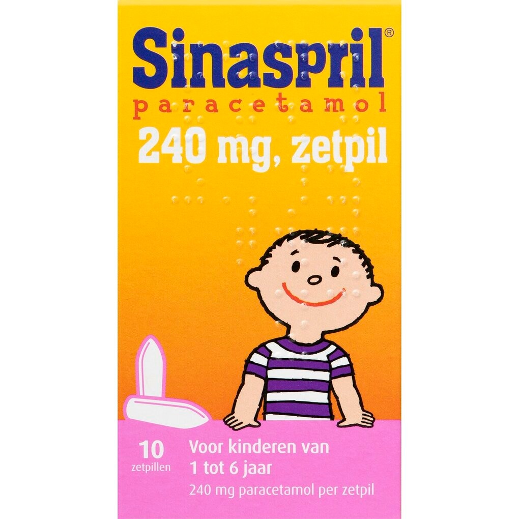 Sinaspril Paracetamol 240mg Zetpillen