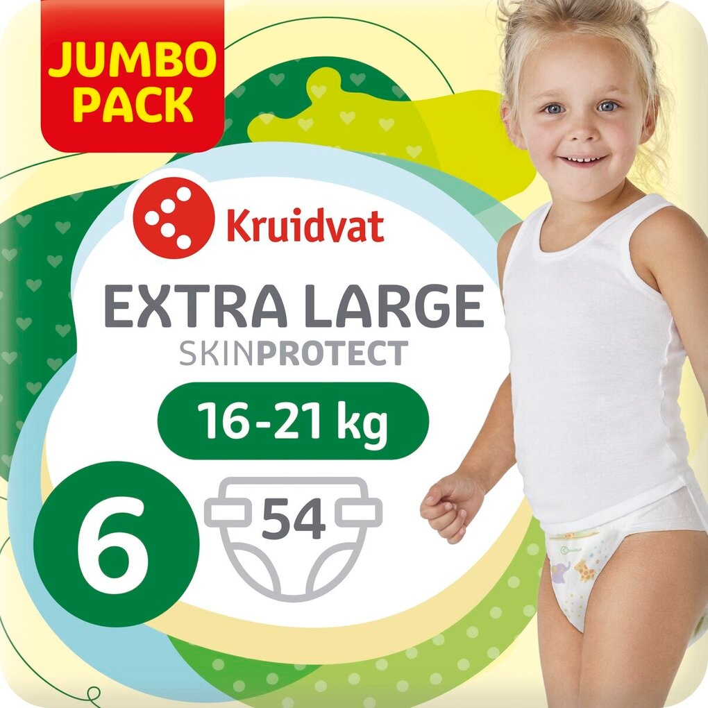 Kruidvat Extra Large Maat 6 Luiers Jumbopack