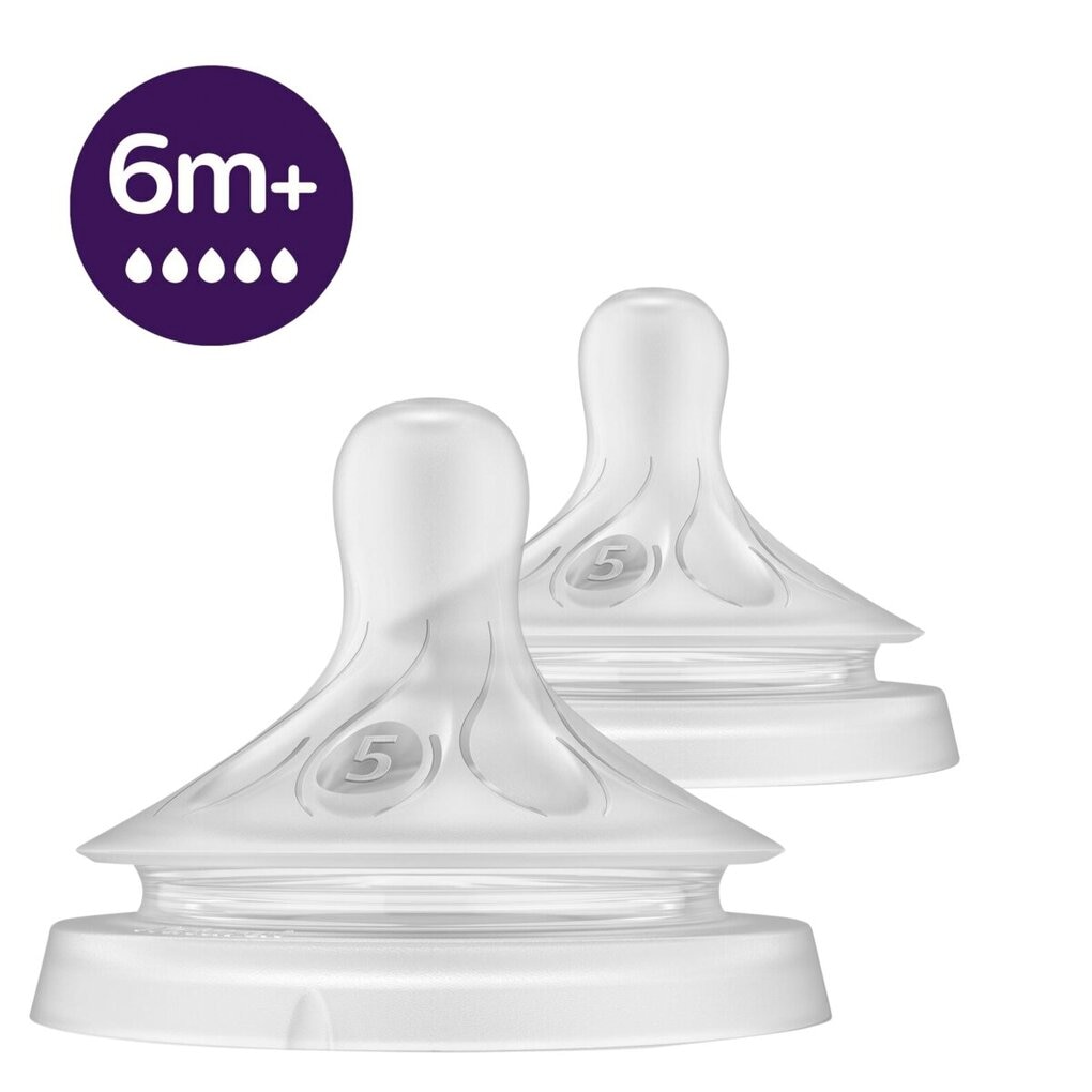 Philips Avent Natural SCY965/02 6+M Flesspeen Philips Avent Natural SCY965/02 6+M Flesspeen