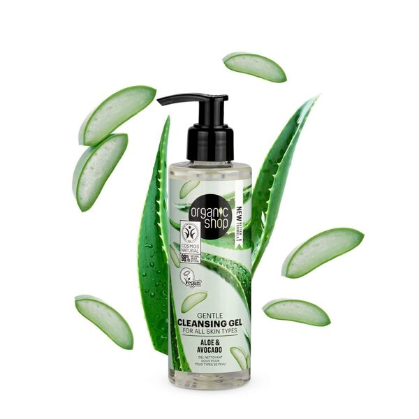 Organic Shop Aloe & Avocado Gentle Cleansing Gel | Kruidvat
