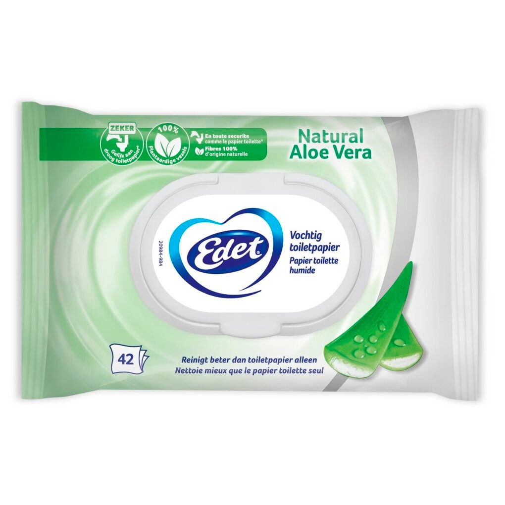 Edet Natural Aloë Vera Vochtig Toiletpapier