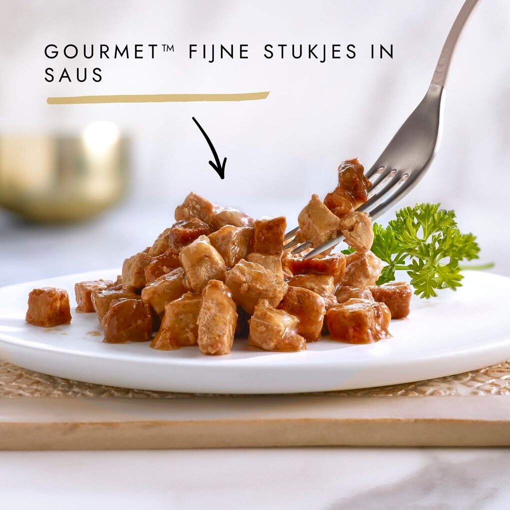 Purina Gourmet Gold Fijne Hapjes in Saus Kattenvoer