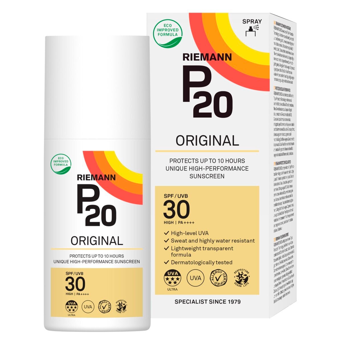 Product afbeelding van P20 Original SPF30 Zonnebrandspray - 175ml