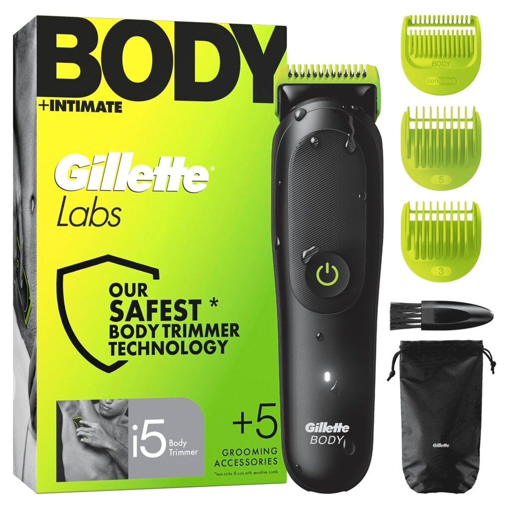 GilletteLabs i5 Body + Intimate Lichaamstrimmer GilletteLabs i5 Body + Intimate Lichaamstrimmer