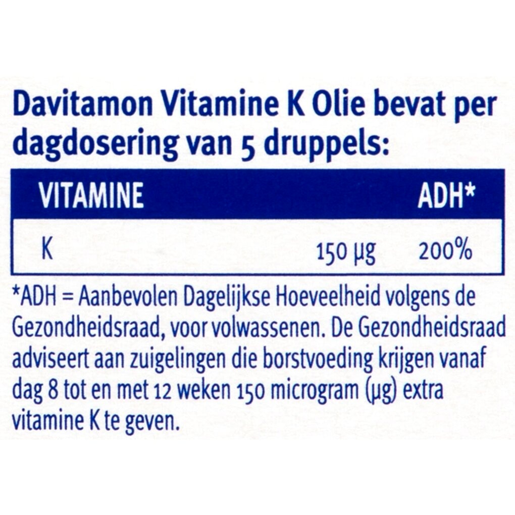 Davitamine Vitamine K Olie