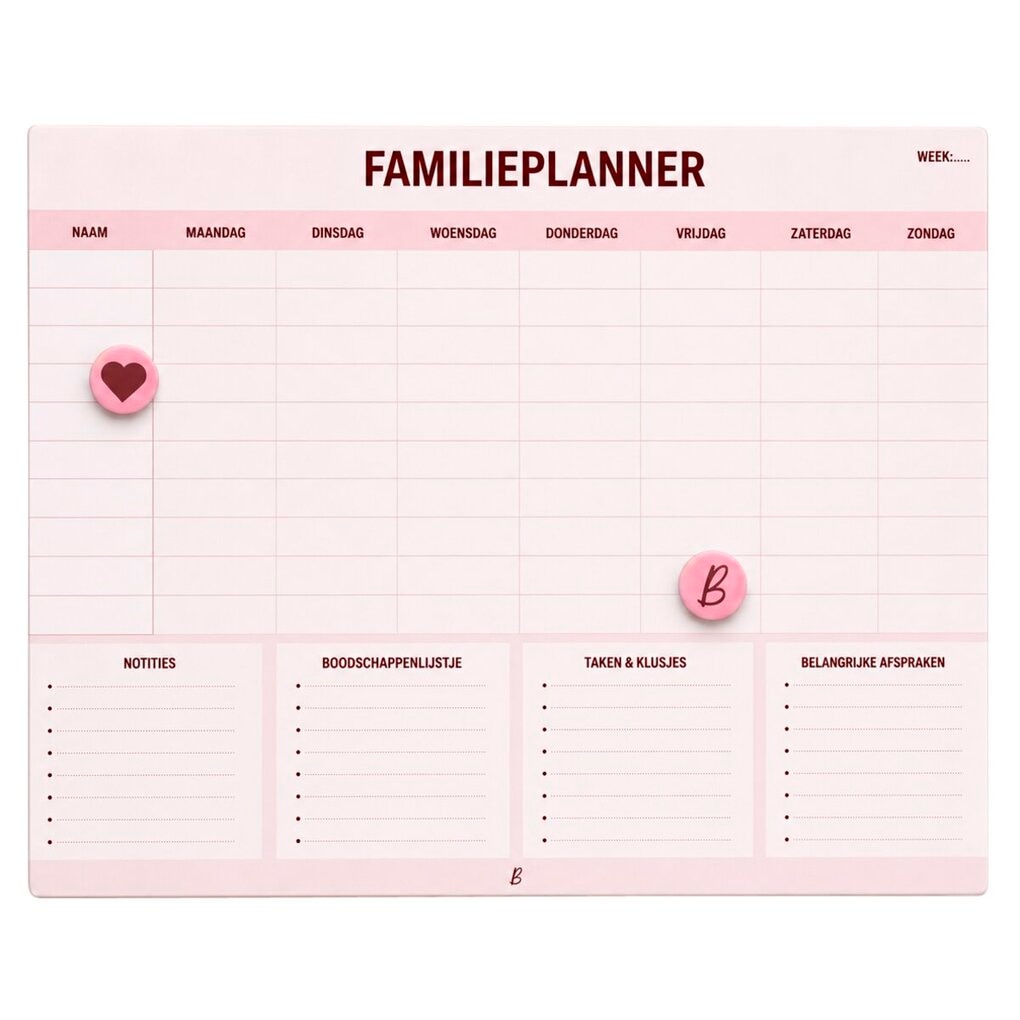 Bettina Magnetische Weekplanner