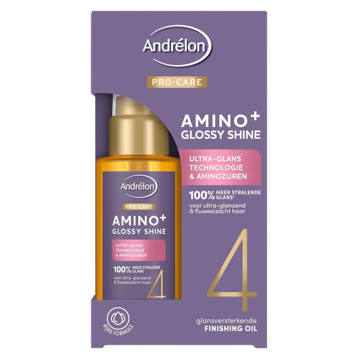 Afbeelding van Andrélon Pro-Care Amino+ Glossy Shine Haarolie - 50 ml