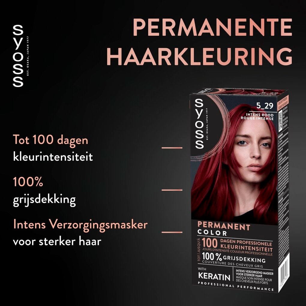 Syoss Salonplex 5-29 Intens Rood Permanente Haarkleuring