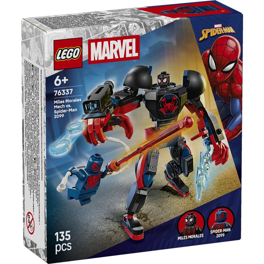 LEGO Marvel 76337 Miles Morales Mecha Vs. Spider-Man 2099