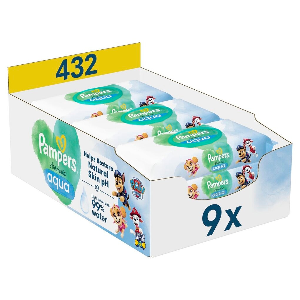 Pampers Harmonie Aqua Paw Patrol Babydoekjes