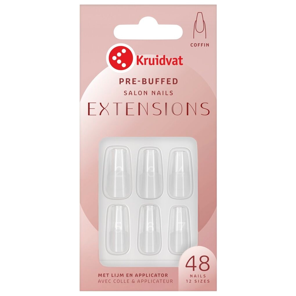 Kruidvat Salon Nails Pre-buffed Nagelextensions Kruidvat Salon Nails Pre-buffed Nagelextensions