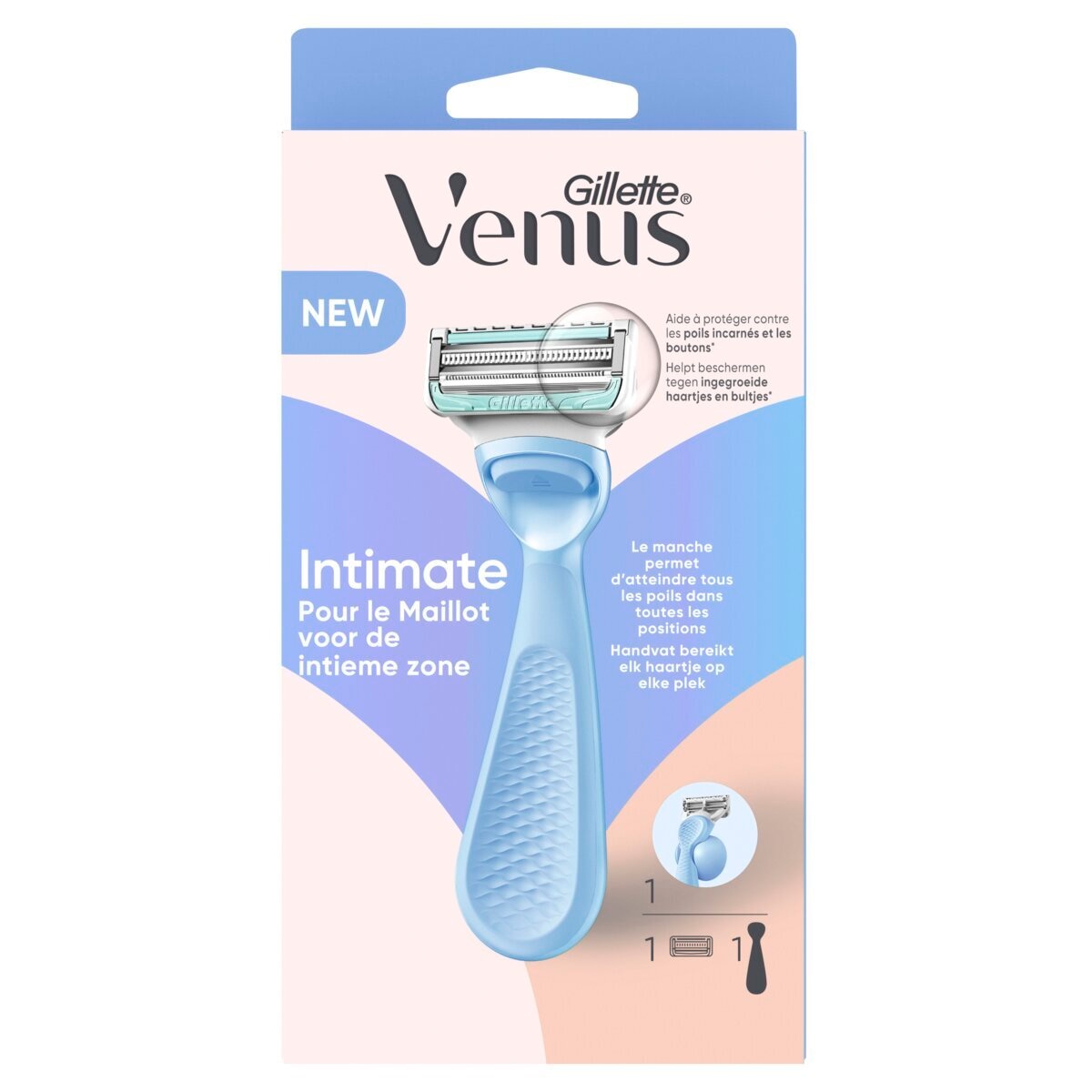 Gillette Venus Intimate Scheersysteem - 1 Handvat + 1 Scheermesjes