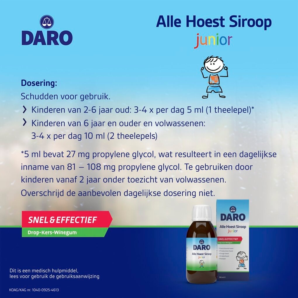 Daro Junior Alle Hoest Siroop
