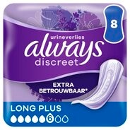 Afbeelding van Always Discreet Incontinentie Verband Long Plus - 8 stuks